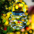 Solar Spiral LED Lanterns, Solar Garden Lights Outdoor Decorative Hanging Lights, Waterproof