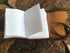 WANDERINGS Vintage Leather Journal - Handmade Leather Bound Notebook with Ivory Deckle Edge Paper, Perfect for Travel