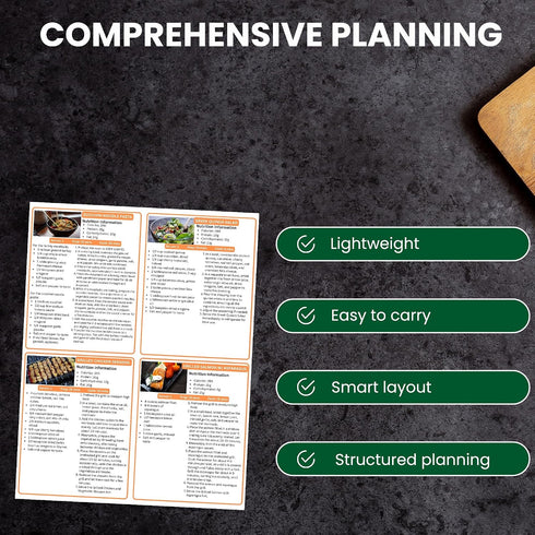 Auroscent 2 4-Week Diabetic Meal Planner for Type Diabetes Low Carb Low Sugar Meal Plan Chart Blood Sugar Control Food