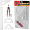 Protractor and Compass for Kids Geometry with Rulers and Two Set Squares