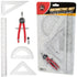 Protractor and Compass for Kids Geometry with Rulers and Two Set Squares