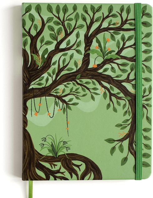Rileys Tree of Life 8" x 6" Blank Journal, 240 Pages Ivory Paper for Men and Women