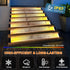 IP67 6 Pack LED Solar Step Lights Waterproof Outdoor Stair Lights, Solar Deck Lights Outdoor Decor Solar Decoration
