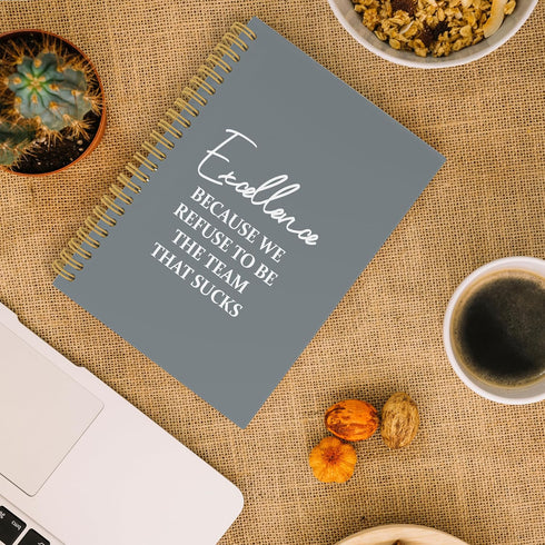 Team Gifts Inspirational Spiral Notebook, Gifts for Work Team Journal, Gifts for Team Members 5.5"x8.3" 164pages Lined Journal Notebooks, Excellence Hardcover Notebook for Office Supplies