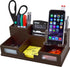 Victor Desk Organizer with Smart Phone Holder - Mocha Brown, Model B9525
