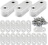 40 Pcs Stainless Straight Bracket (1.57*0.63 inch) Flat Braces, Metal Fixed Connecting Plate with 80 Pcs 304 SS Screws