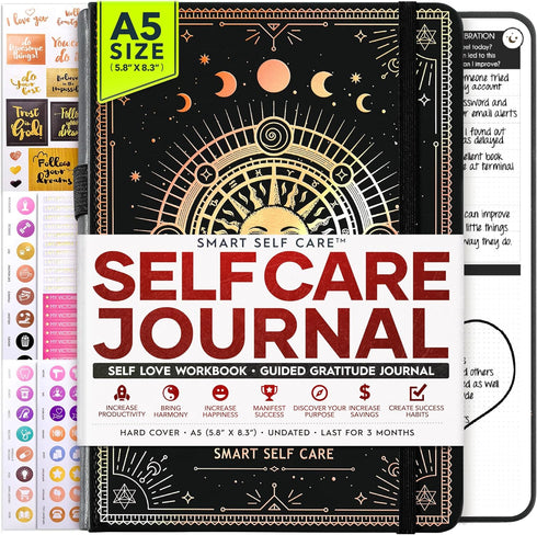 Self Care Journal - 5 Minute Mental Health & Manifestation Journal |