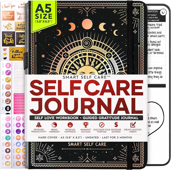 Self Care Journal - 5 Minute Mental Health & Manifestation Journal |