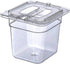 Carlisle FoodService Products Storplus Food Pan, Clear, 1/6 Size, 6 Inches Deep, Polycarbonate
