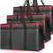 Bodaon 3-Pack Insulated Food Delivery Bag, XXXL Pizza Cooler Bags, Rideshare Delivery