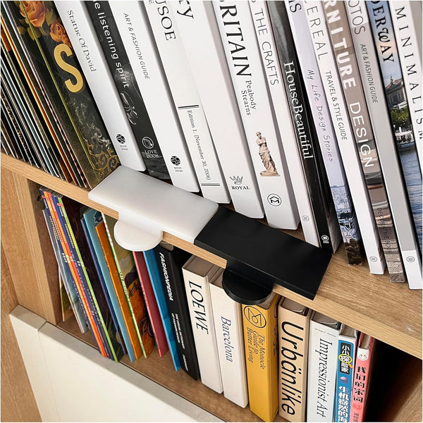 Bookshelf Organizer Tool Align Books A Spirit Level for Books Plastic Bookend