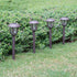EXCMARK 10 Pack Solar Lights Outdoor Decorative Garden Yard Lights for Pathway Walkway Sidewalk Driveway. (Brown, Warm