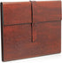 GALLAWAY LEATHER Padfolio Portfolio Folder, Slim Organizer for Letter Legal A4 Notebooks, Dark Chocolate