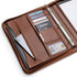 Forevermore Portfolios Portfolio Organizer - 3 Ring Binder with Notepad - 1.5 Inch Rings - Zippered Storage Pockets for
