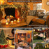 oopswow Lights,33ft 100LED 8 Warm White Christmas String Lights,Twinkle Lights Plug in with Modes, Indoor Outdoor