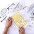 Mr. Pen- House Plan, Interior Design and Furniture Templates - Drafting Tools and Ruler Shapes Set of 3
