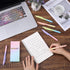 Mr. Pen Retractable Gel Pens, 6 Pack, Black Gel Pens, Gradient Color Barrels, Fine Point 0.5mm, Cute Aesthetic Pens