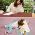 CCOCC 35x17 Dual-Sided Desk Pad Large Waterproof PU Leather Desk Mat Mouse Pad Keyboard Mat Brown