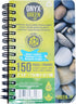 Onyx and Green Notebook, 3 x 5 Inches, Side Coil, 75 Ruled Sheets, Stone Paper