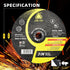 Cut Off Wheels 6 inch, 27-Pack Thin Metal & Stainless Steel Cutting Discs for Angle Grinders