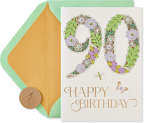 Papyrus 90th Birthday Card, Warm Memories