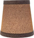 Aspen Creative 32716-2A, 3" 4" 4" Set 2 Empire Clip-On Chandelier Lamp Shade, Grey, Top x Bottom x Slant Height