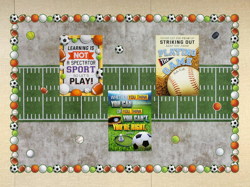 Teacher Created Resources Fun Size Bulletin Board Roll, 18" x 12', Better Than Paper, Sports Field