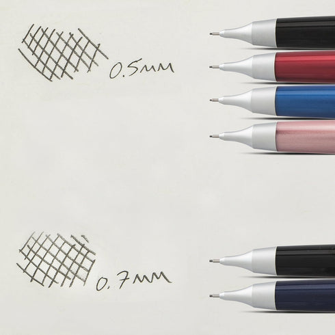 Pentel 10 - Elegant Automatic Pencil, 0.5mm, Glossy Metallic Pink (P1035BPP-BC)