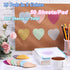 Jetec 900 Sheets Heart Transparent Sticky Notes, 18 Translucent Clear Memo Pad for Office School