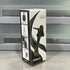 Door Stopper, One-Touch Semi-Automatic Metal Stopper, Non-Slip Rubber Tip for Wood, Concrete, Tiled, Carpeted Floors