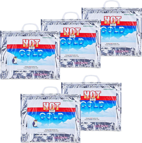 Superio Hot and Cold Insulated Bags for Food Delivery, Grocery Shopping Bags,