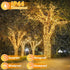 100FT 300 8 LED Christmas Lights Outdoor, Plug in String Lights Indoor Waterproof, Connectable Modes Fairy Twinkle