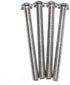 Fullerkreg M8-1.25x100mm Button Head Hex Drive Screw, Stainless Steel, Pack of 5