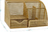 Martha Stewart Ryder Gold Mesh Metal Small Organizer for Office Accessories, Notebooks, Pen Holder and Drawer