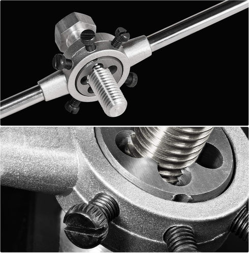 uxcell 20mm Round Die Stock Handle Wrench Holder for Metric M3-M4 / 11.5mm-20mm Round Die