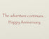 Papyrus Anniversary Card - Sailboat Design