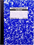 Mintra Office Composition Books - Sturdy Flexible Cover, 4 Pack Assorted Marble Composition, College Ruled