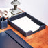 DACASSO Bonded Leather Desktop Letter Tray, Luxury Paper Organizer for Desk, Office Organization & Executive Decor,