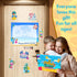 Cruise Door Decorations Magnetic Set - Large 11x13 Inch Dry Erase Board with 6 Fun Magnets, 2 Markers, Eraser