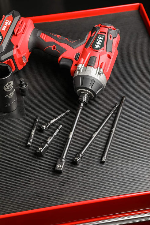 ARES 70382 6-Piece Impact Grade Socket Adapter Set, Turns Drill Driver into High Speed Socket Driver