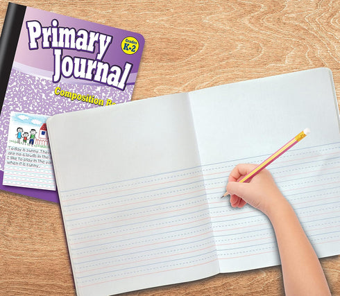 Better Office Products Primary Journal, Hardcover, 4 New Fun Colors, Primary Composition Book Notebook, Grades K-2, 80 Sheet, One Subject, 9.75" x 7.5", 4 Pack by Better Office Products