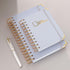 Lined Spiral Journal Notebook for Women Men, Small Pocket A6, 300 Pages, College Ruled Hardcover Notebooks for Work and