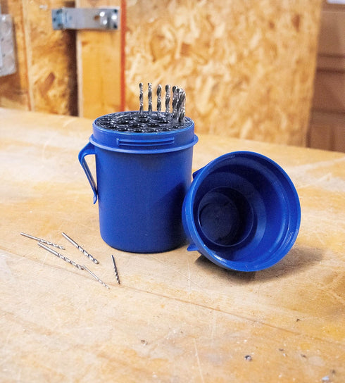 Century Drill & Tool 28406, 29 Piece Empty Drill Bit Index Pod for Easy Storage of Jobber Drill Bits