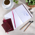 Pentalic 3" x 4" Pocket Sketchbook Traveler Journal, 160 Pages, Burgundy