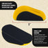 Dura-Gold Pro Series 5" Round & Mouse-Shaped Hand Sanding Block Pads - Hook & Loop and PSA Adapter Pad for Sanding