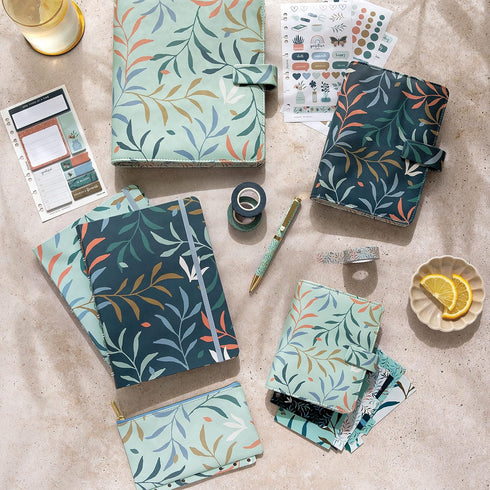 Filofax Botanical Collection Accessory, Repositionable Sticky Notes, Set of 8 Note Pads, 25 Sheets Each