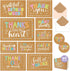 Decorably 60 Pack 6x4in Rustic Thank You Cards Bulk with Envelopes &
