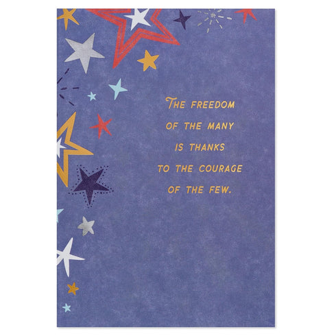 American Greetings Military Thank You Card - Respect & Gratitude