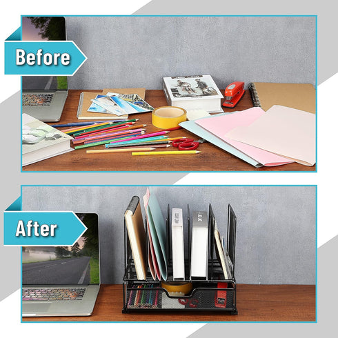 Mr. Pen Mesh Desk Organizer with Drawer, Desktop & Office Desk Organizers and Accessories