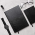 Daily to Do Checklist Notebook, Task Management Organizer Planner, Hardcover, A5 size, 5.8 x 8.3”, 110 Sheets (Black)